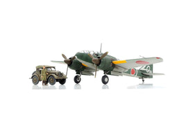 Tamiya - 1/48 Mitsubishi Ki - 46 III Type 100 & 4x4 Light Vehicle Kurogane Plastic Model Set - Hobby Recreation Products