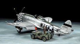 Tamiya - 1/48 Republic P-47D Thunderbolt "Bubbletop" & 1/4-ton 4X4 Light Vehicle - Hobby Recreation Products