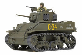 Tamiya - 1/48 US LightTank M5A1 Stuart, Plastic Model - Hobby Recreation Products