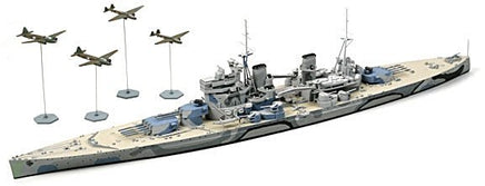 Tamiya - 1/700 British Battleship Prince of Wales Plastic Model Kit - Hobby Recreation Products