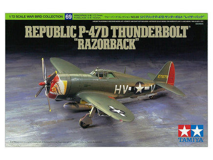 Tamiya - 1/72 P-47D Thunderbolt Plastic Model Airplane Kit - Hobby Recreation Products