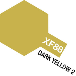 Tamiya - Acrylic Mini XF-88 Dark Yellow, 10ml Bottle - Hobby Recreation Products