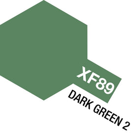 Tamiya - Acrylic Mini XF-89 Dark Green, 10ml Bottle - Hobby Recreation Products