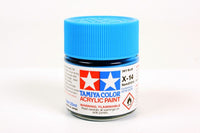 Tamiya - Acrylic X - 14 Sky Blue Paint, 23ml Bottle - Hobby Recreation Products