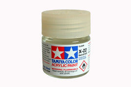 Tamiya - Acrylic X-22 Clear Paint, 23ml Bottle - Hobby Recreation Products