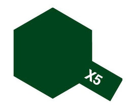 Tamiya - Acrylic X-5 Green Paint, 23ml Bottle - Hobby Recreation Products