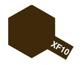 Tamiya - Acrylic XF-10 Flat Brown, 23ml Bottle - Hobby Recreation Products