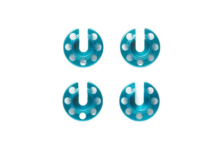 Tamiya - Aluminum Damper Retainer, 1mm Down Type, 4 pcs - Hobby Recreation Products