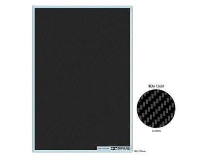 Tamiya - Carbon Pattern Decal Set Twill Weave / Fine - Hobby Recreation Products