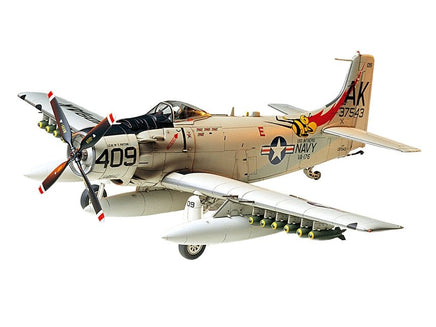 Tamiya - Douglas Skyraider AD-6 (A-1H) Plastic Model Kit - Hobby Recreation Products