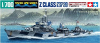 Tamiya - German Destroyer Z Class Z37-39 Project Barbara Plastic Model Kit - Hobby Recreation Products