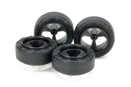 Tamiya - JR 24mm Tires, 3 Spoke Wheels, Super Hard Small Diameter, Narrow - Hobby Recreation Products