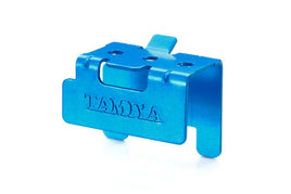Tamiya - JR Aluminum Motor Support, Blue, for Mini 4WD Station - Hobby Recreation Products