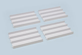 Tamiya - JR Circuit Straight Section, Japan Cup White, (4pcs) - Hobby Recreation Products