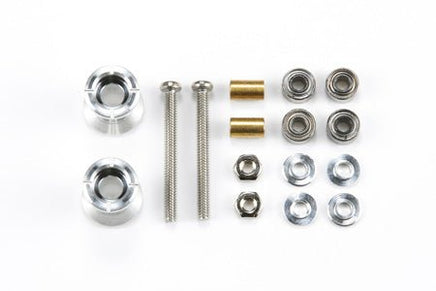 Tamiya - JR Double Aluminum Rollers, 9-8mm - Hobby Recreation Products
