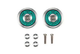 Tamiya - JR HG 19mm Aluminum Ball - Race Rollers (Ringless/Green Logo) Asia Challenge - Hobby Recreation Products