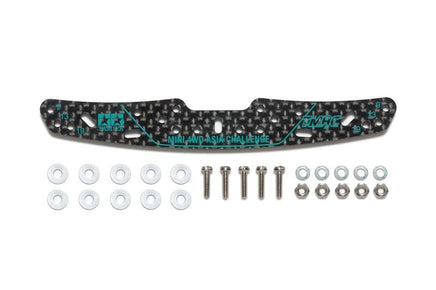 Tamiya - JR HG Carbon Multi Roller Setting Stay (3mm) Asia Challenge (Green Logos) - Hobby Recreation Products