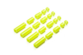 Tamiya - JR Lightweight Plastic Spacer Set, Fluorescent Yellow (12/6.7/6/3/1.5mm) - Hobby Recreation Products