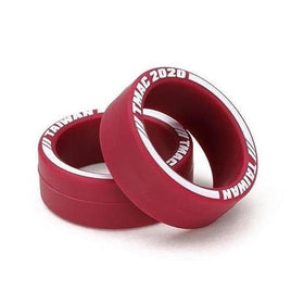 Tamiya - JR Low Friction Low Profile Tire, Maroon, 2pcs, for Tmac 2020 - Hobby Recreation Products