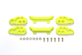 Tamiya - JR Mini 4WD Front Under Guard, Fluorescent Yellow - Hobby Recreation Products