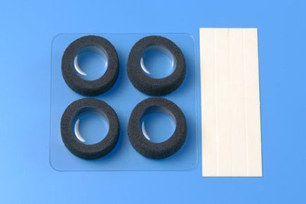 Tamiya - JR Narrow Reston Sponge Tires, Black - Hobby Recreation Products