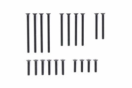 Tamiya - JR Stainless Steel Countersunk Screw Set (10/12/20/25/30mm, Black) - Hobby Recreation Products