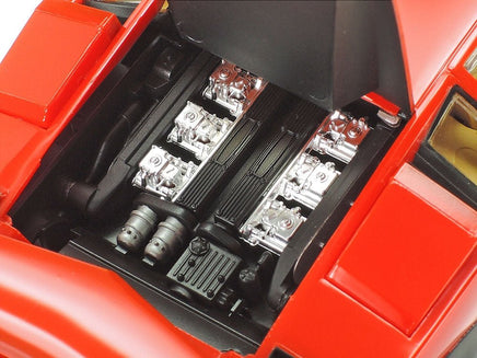 Tamiya - Lamborghini Countach LP500S 1/24 Plastic Model Kit, w/ Red Body - Hobby Recreation Products