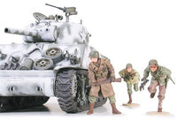 Tamiya - M4A3 Sherman 105mm Howitzer Assault Support Tank Plastic Model Kit - Hobby Recreation Products