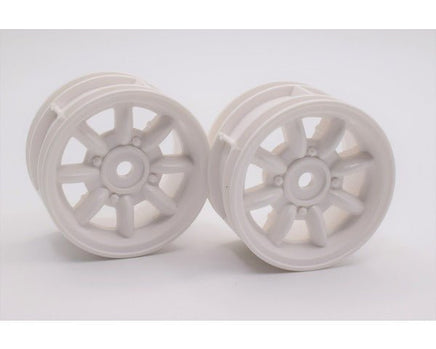 Tamiya - Mini Cooper Wheels (White) for M-Chassis vehicles. - Hobby Recreation Products