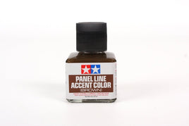 Tamiya - Panel Line Accent Color Brown Paint, 40ml Bottle - Hobby Recreation Products