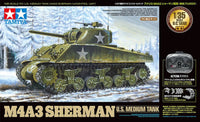 Tamiya - RC 1/35 Scale U.S. Medium Tank Kit, M4A3 Sherman - Hobby Recreation Products