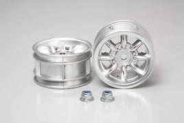 Tamiya - RC Mini Cooper Chrome Wheels (2pcs) - Hobby Recreation Products