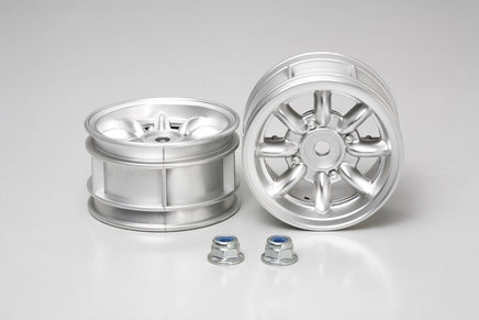 Tamiya - RC Mini Cooper Chrome Wheels (2pcs) - Hobby Recreation Products