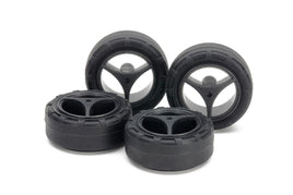 Tamiya - Super Hard Small Diameter Narrow Tires (24mm) & Carbon - Hobby Recreation Products