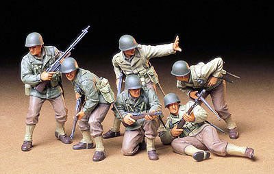 Tamiya - U.S. Army Assault Infantry Men Figures Plastic Model Kit - Hobby Recreation Products