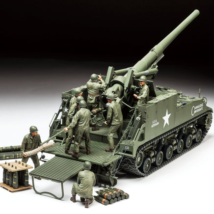 Tamiya - US Self-Propelled 155mm Gun M40 1/35 Plastic Model Kit - Hobby Recreation Products