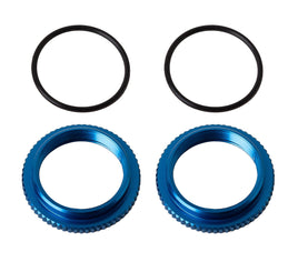 Team Associated - 13mm Shock Collars, Blue Aluminium, B6.4 - Hobby Recreation Products