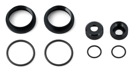Team Associated - 16mm Shock Collar & Seal Retainer Set, Black - Hobby Recreation Products