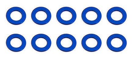 Team Associated - 5.5 X .5mm Ball Stud Washer, Blue Aluminum (10) - Hobby Recreation Products