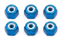 Team Associated - 8-32 Blue Aluminum Locknut (6) - Hobby Recreation Products
