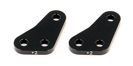 Team Associated - B64 Factory Team Aluminum Steering Block Arms, +2 Degree - Hobby Recreation Products