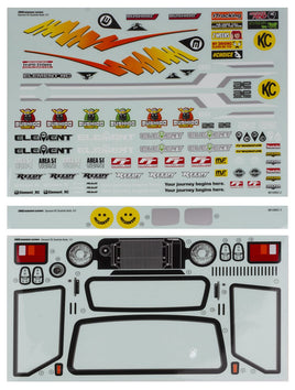 Team Associated - Bushido+ Body Decal Sheets - Hobby Recreation Products