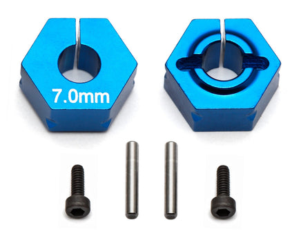 Team Associated - Clamping Wheel Hexes, 7.0mm - Hobby Recreation Products
