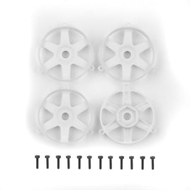 Team Associated - DC10 FT Adjustable Wheel Face Plate, White - Hobby Recreation Products