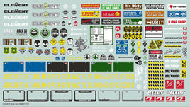 Team Associated - Decal Sheet, for Enduro Trucks - Hobby Recreation Products