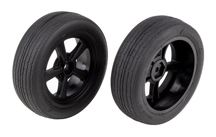 Team Associated - DR10 Front Wheels & Drag Tires, Mounted - Hobby Recreation Products