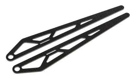 Team Associated - DR10M Factory Team Wheelie Bar Suspension Arms, Carbon Fiber - Hobby Recreation Products