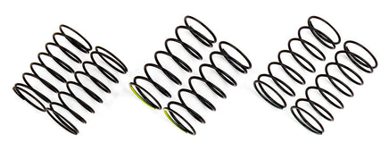 Team Associated - Factory Team 10mm Front Spring Set, Green 8.0, Black 7.5, Yellow 7, for Reflex - Hobby Recreation Products