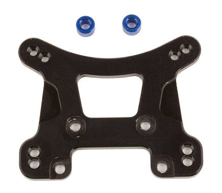 Team Associated - Factory Team 1:14 Front Shock Tower, Black Aluminum, for Reflex - Hobby Recreation Products
