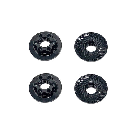 Team Associated - Factory Team M4 Low Profile Wheel Nuts, Black - Hobby Recreation Products